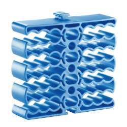 Fermacavi techly 24 cavi blu