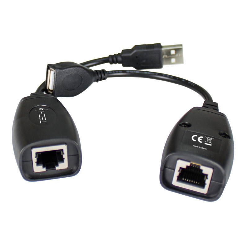 Extender usb su lan techly usb cat.5e/6 50m