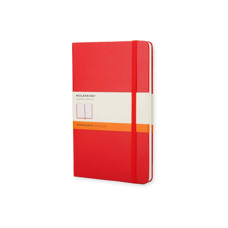 Moleskine taccuino cop. rigida large rosso (scarlatto) [qp060r]