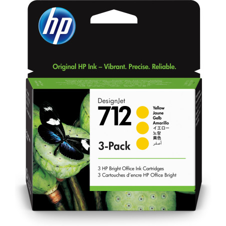 Cartuccia hp 712 3x29ml giallo [3ed79a]