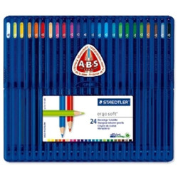 Astuccio 24 matite colorate ergosoft staedtler [157 sb24]
