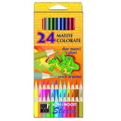 Astuccio 24 matite colorate studio gold kohinoor [dh3654g]