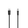 Cavo usb hama a 2.0/usb b 2.0, 1,5 metri, nero