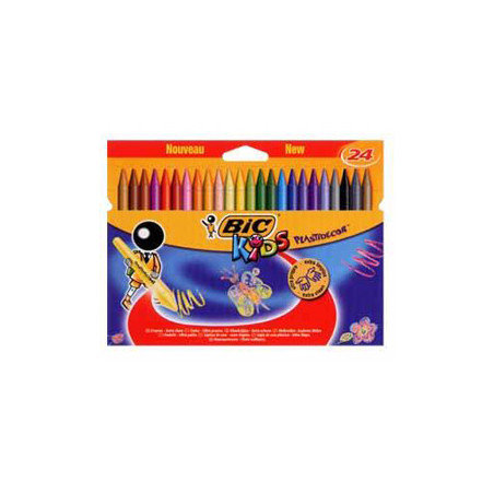 Astuccio 24 pastelli kids plastidecor bic [829772]