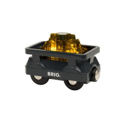 Brio goldwaggon con la luce [33896]