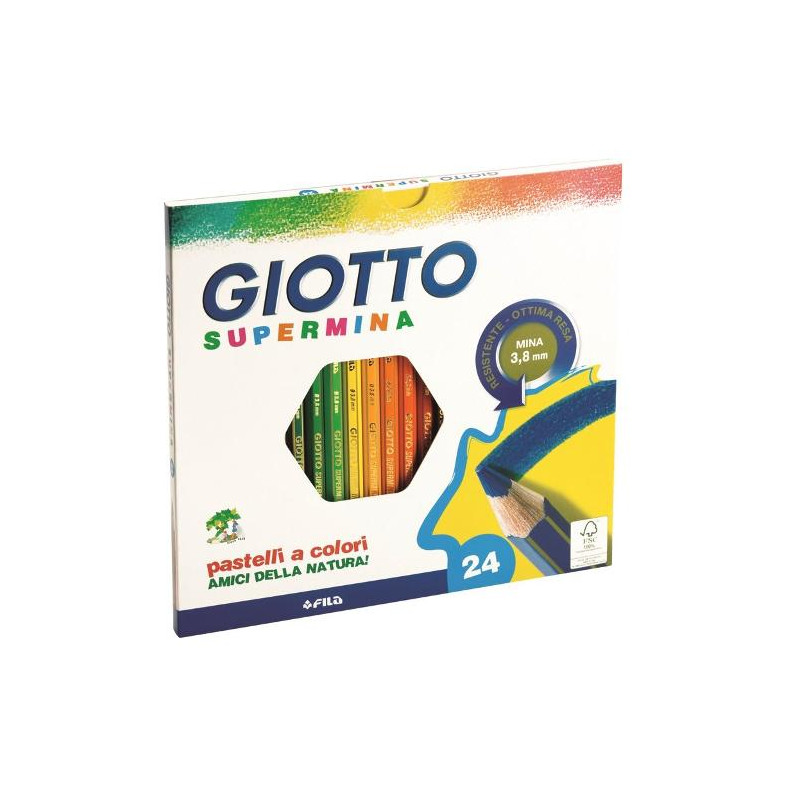 Astuccio 24 pastelli supermina giotto [235800]