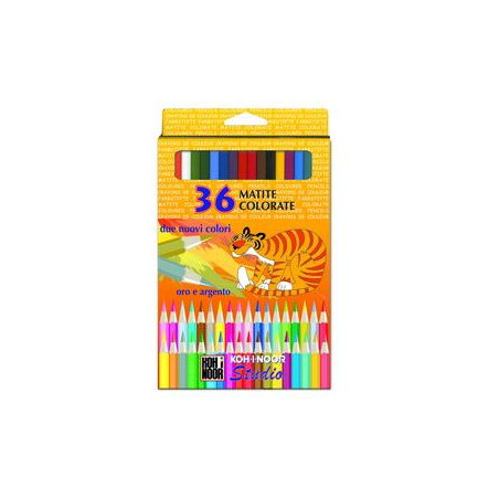 Astuccio 36 matite colorate studio gold kohinoor [dh3655g]