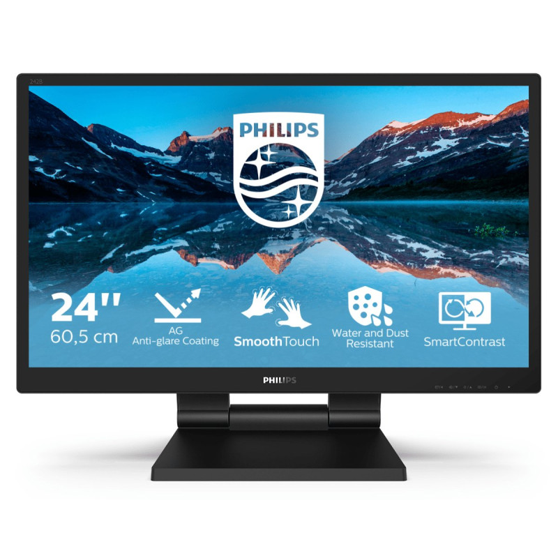 Monitor touch led 24" philips 242b9tl full hd 1920x1080p 5ms