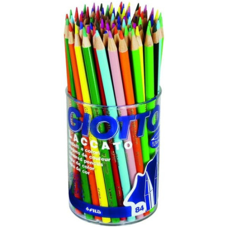 Barattolo 84 pastelli giotto laccato fsc [520100]