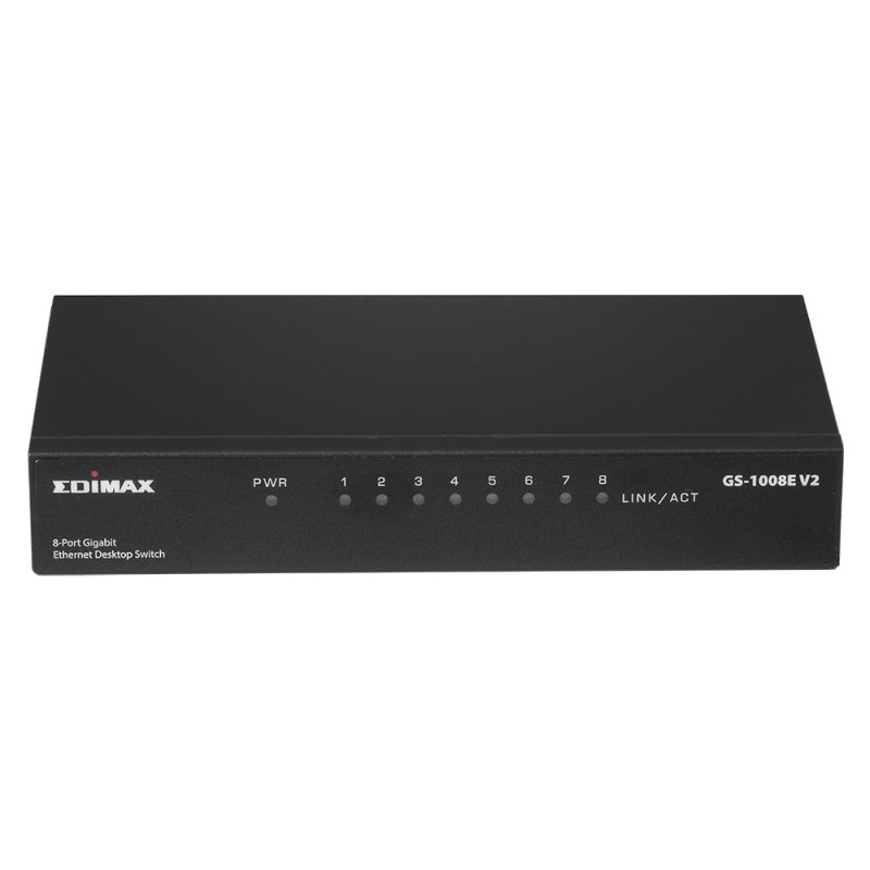 Switch edimax gigabit ethernet 8 porte geh metallo [gs-1008e