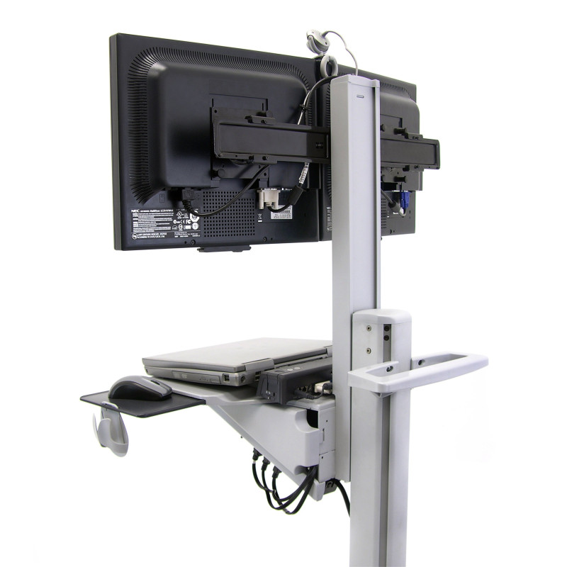 Carrello multimediale ergotron neo-flex dual wideview per lcd