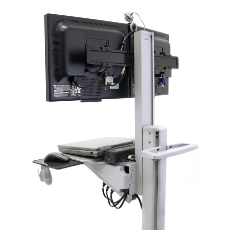 Carrello multimediale ergotron neo-flex dual wideview per lcd