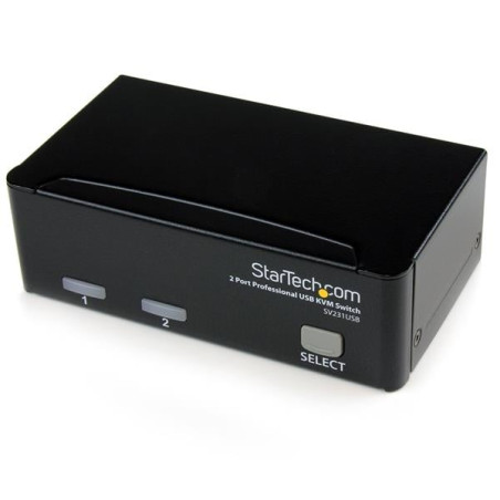 Switch startech kvm usb professionale a 2 porte con cavi [sv231usbgb]