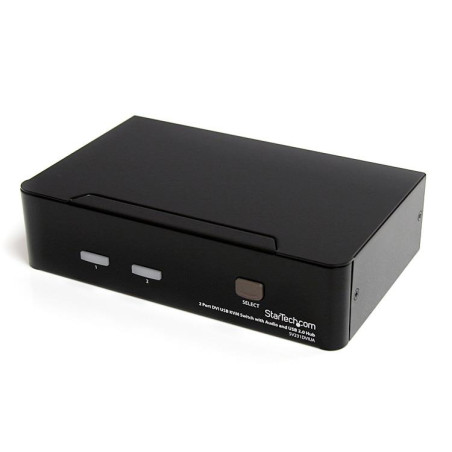 switch kvm startech.com dvi usb 2 porte con audio e hub usb 2.0 -