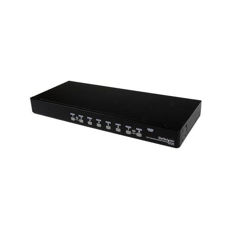 Switch kvm startech.com usb ps/2 a 8 porte montabile a rack 1u con