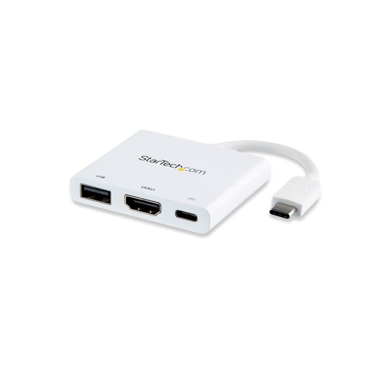 Dockingstation startech usb-c a hdmi bianco [cdp2hduacpw]