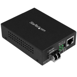 Convertitore multimediale startech compatto gigabit ethernet a fibra