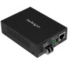 Convertitore multimediale startech compatto gigabit ethernet a fibra