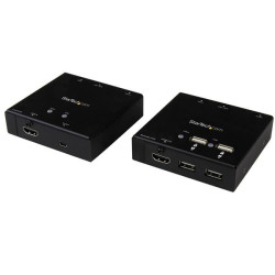 Extender startech hdmi via cat6 con hub usb a 4 porte 50m [st121usbhd]