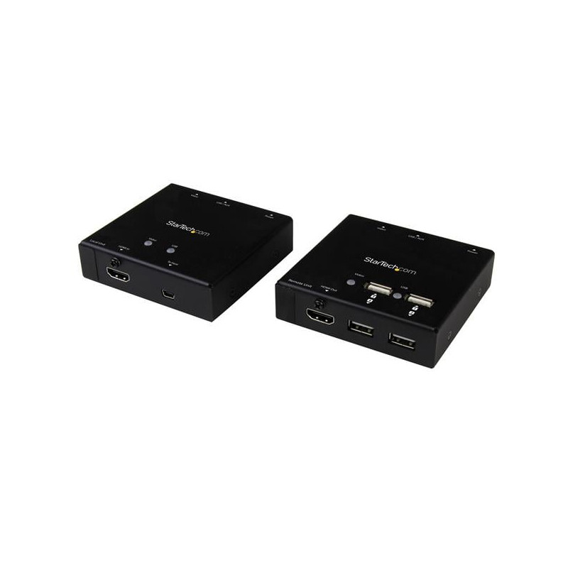 Extender startech hdmi via cat6 con hub usb a 4 porte 50m [st121usbhd]