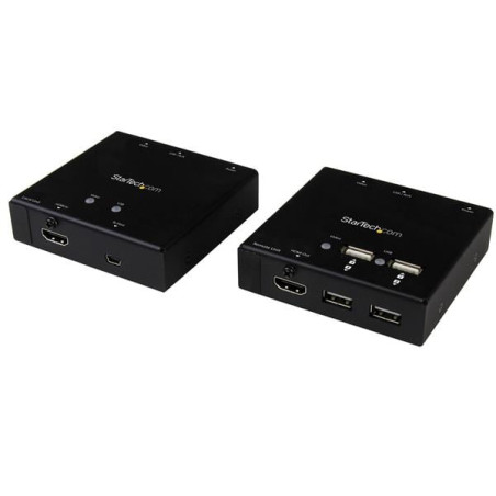 Extender startech hdmi via cat6 con hub usb a 4 porte 50m [st121usbhd]