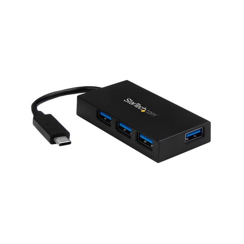 Hub usb startech usb 3.0 a 4 porte - perno e concentratore usb-c[hb30c4afs]