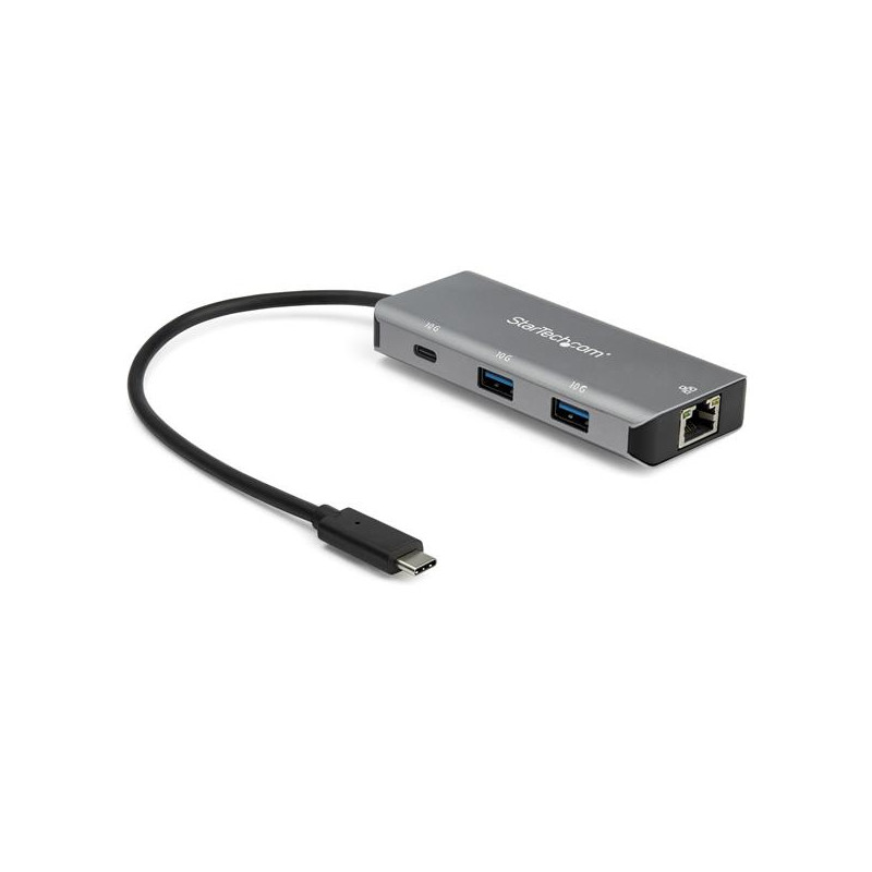 Hub usb startech usb-c con 3 porte lan [hb31c2a1cgb]