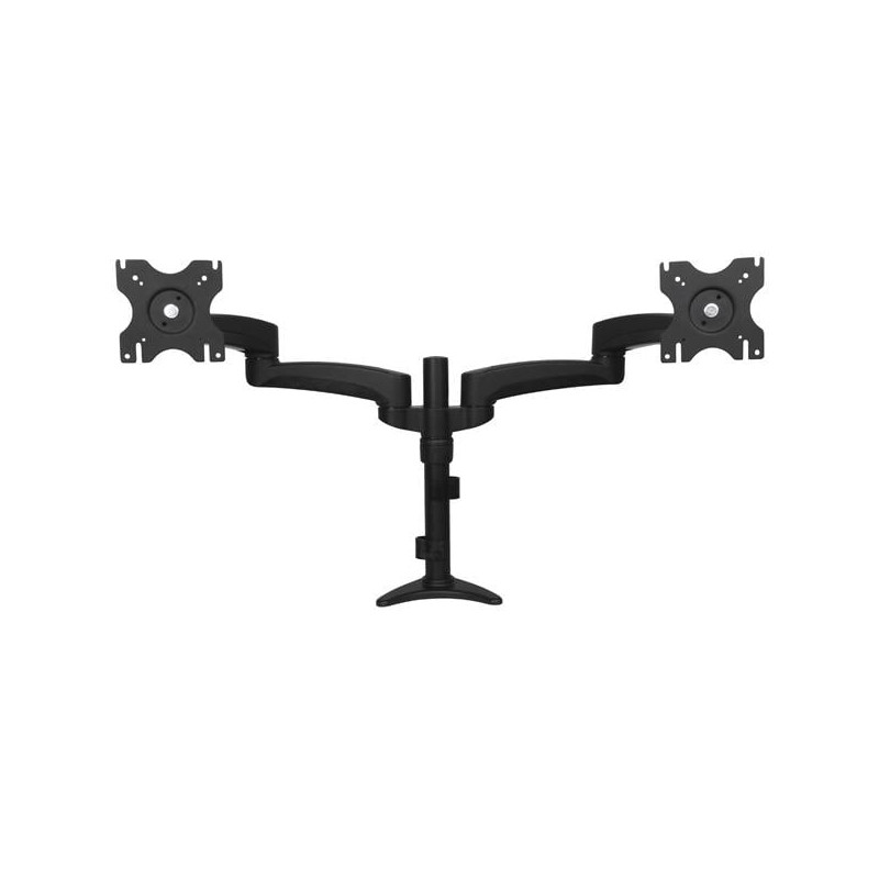 Supporto doppio monitor startech.com acciaio - nero [armdual]