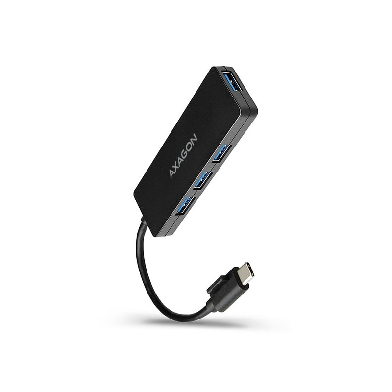 Hub axagon slim 4x usb 3.1 gen1. con 14cm tipo-c [hue-g1c]
