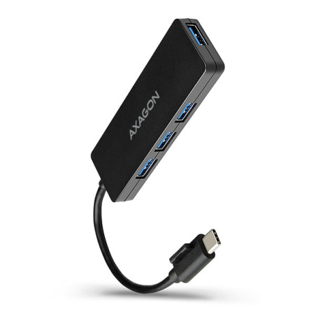 Hub axagon slim 4x usb 3.1 gen1. con 14cm tipo-c [hue-g1c]