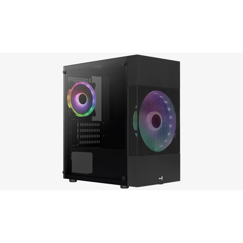 case aerocool atomic lite v2 midi-tower, rgb, vetro temperato
