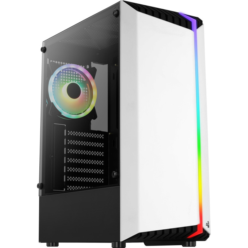 Case aerocool bionic v2 midi-tower rgb vetro temperato -