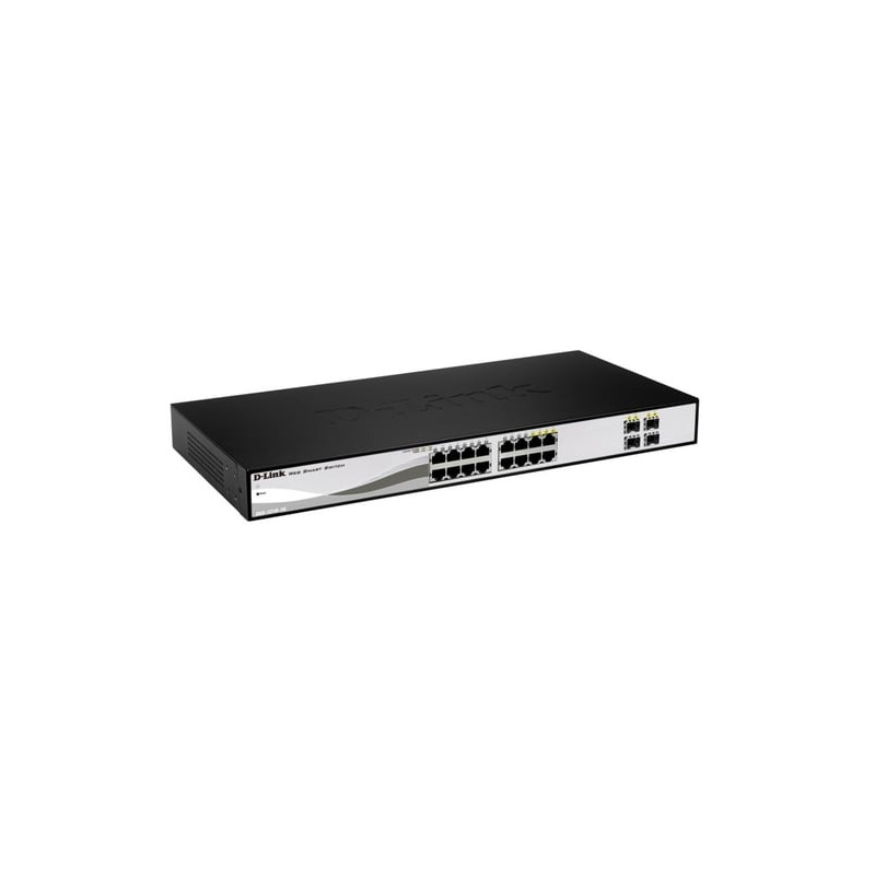 Switch d-link 16 porte 10/100/1000 mbps + 4 porte combo sfp -