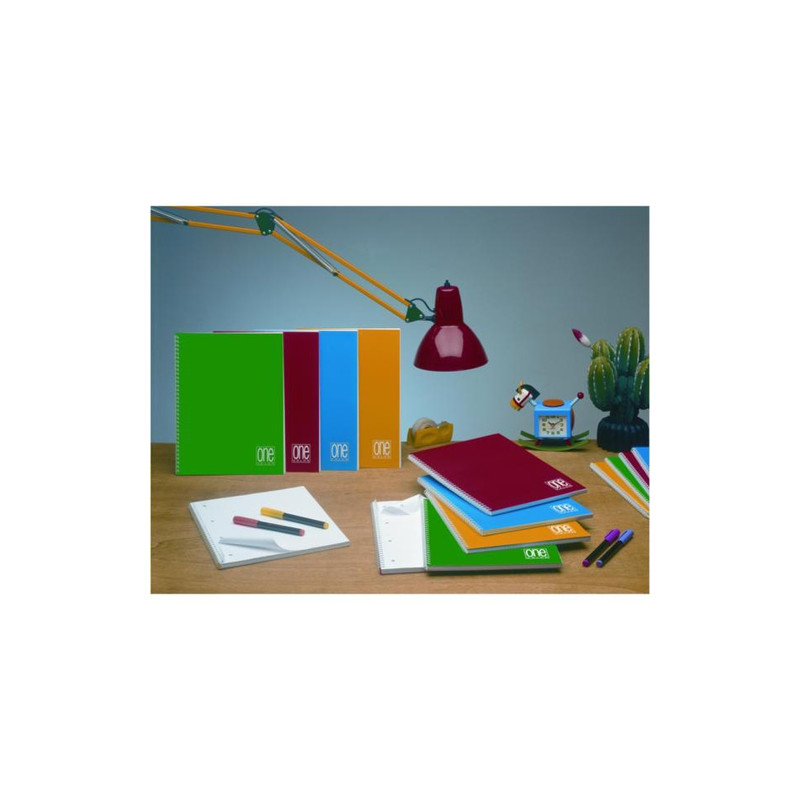 Quaderno a5 spiralato 5mm c/fori 80gr 60fg one color blasetti pz: