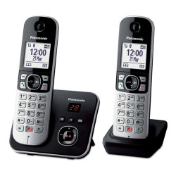 Telefono fisso panasonic kx-tg6822 duo senza fili