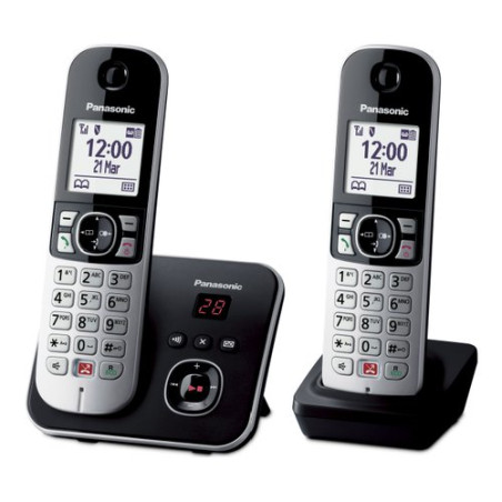 Telefono fisso panasonic kx-tg6822 duo senza fili