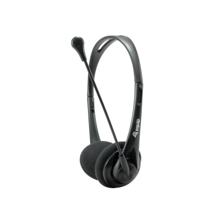 Cuffia equip chat headset con microfono nero [245302]