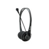 Cuffia equip chat headset con microfono nero [245302]