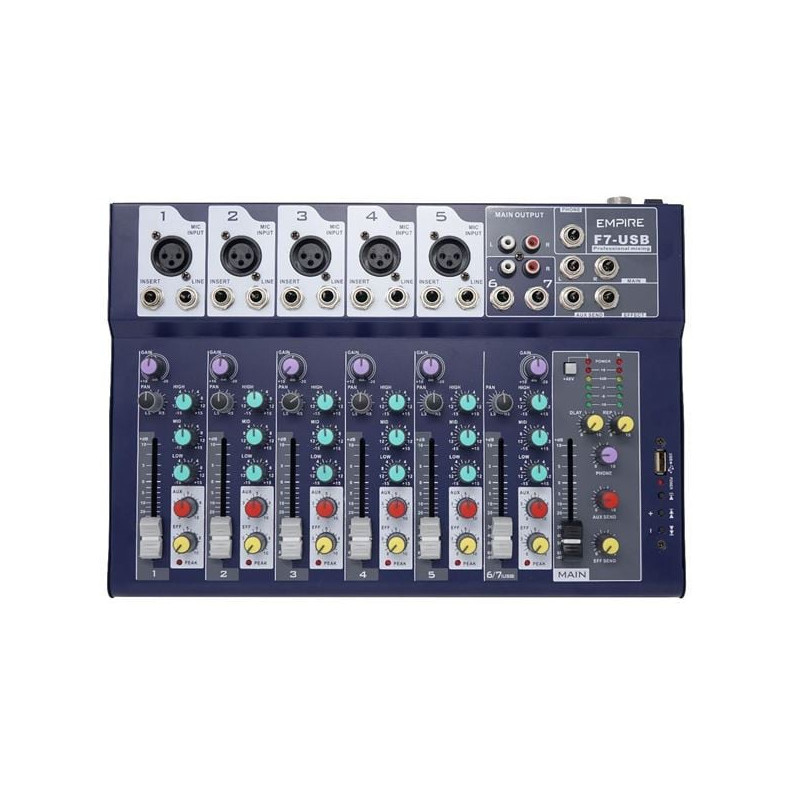 Mixer empire a 7 canali f7-usb [emsp.f7usb]