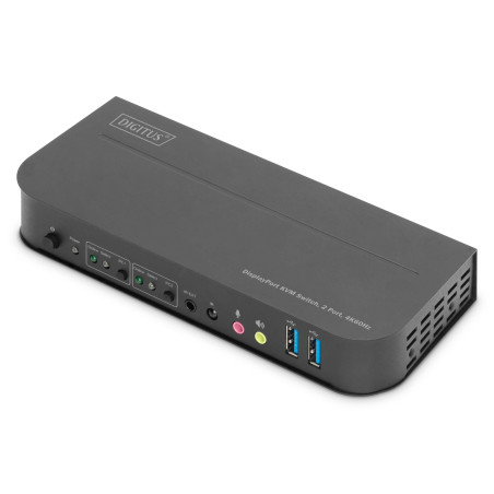 switch digitus kvm 2-porte displayport 4k 60hz usb-a 2.0