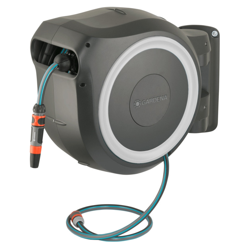 Avvolgitubo gardena con portagomma a parete 30m [18627-20]