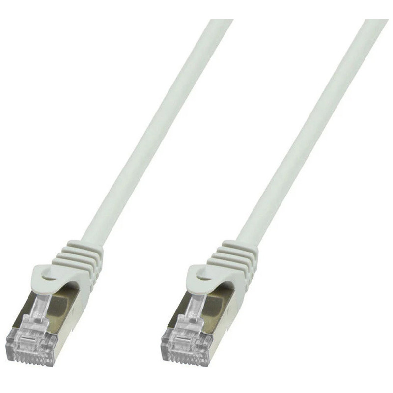 Cavo di rete techly patch in rame cat. 6a 20 m grigio