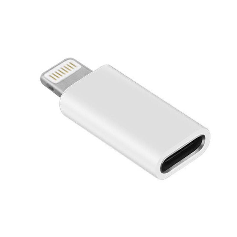 Adattatore sbox ricarica sincronizzazione lightning usb-c bianco
