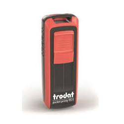 Timbri trodat 9511pocket printy nero/rosso fuoco [148739]