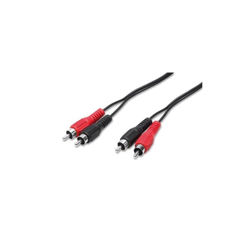 Cavo audio nuova videosuonospine rca maschio + 2 prese rca femmina