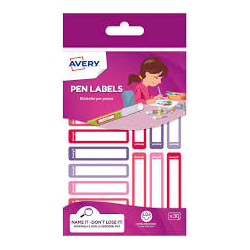 Etichette avery cf30 penne 50x10 rosa/viola [resmi30f-uk]