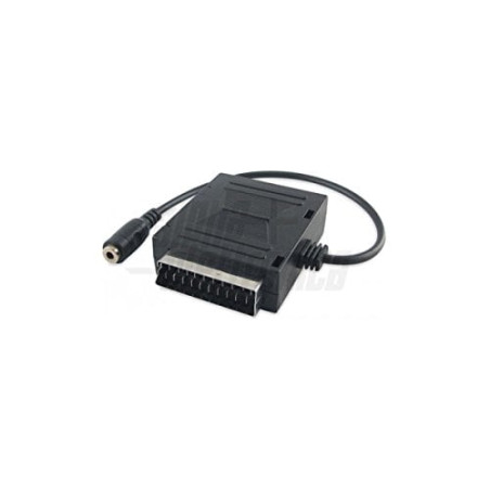 adattatore scart nuova videosuono scart 3.5mm m-f nero