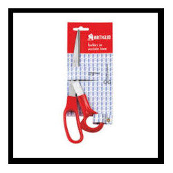 Forbici manico artiglio abs 21cm rosso [4363t]