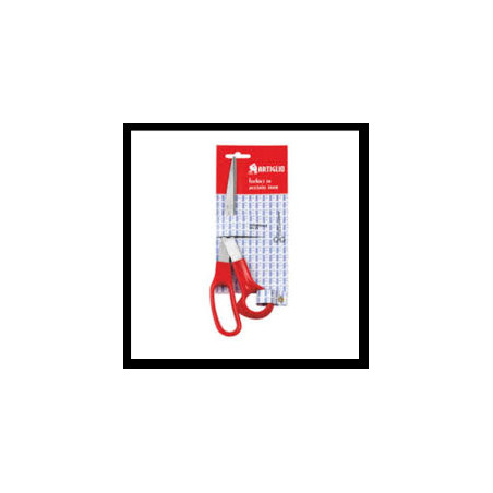 Forbici manico artiglio abs 21cm rosso [4363t]