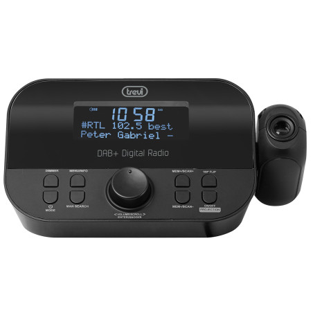 Sveglia xjump rc 85d8 dab digitale nero